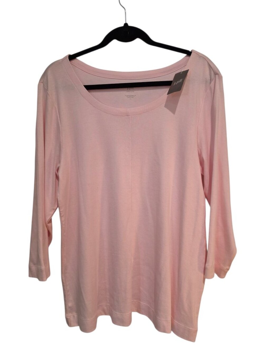 New With Tags J. Jill Fabulous Feminine Light Pink Soft Top Shirt Size Large